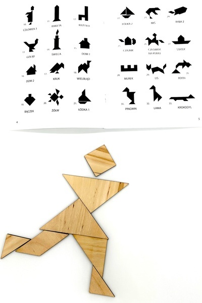 "Drewniane figury geometryczne do treningu mózgu osób starszych
